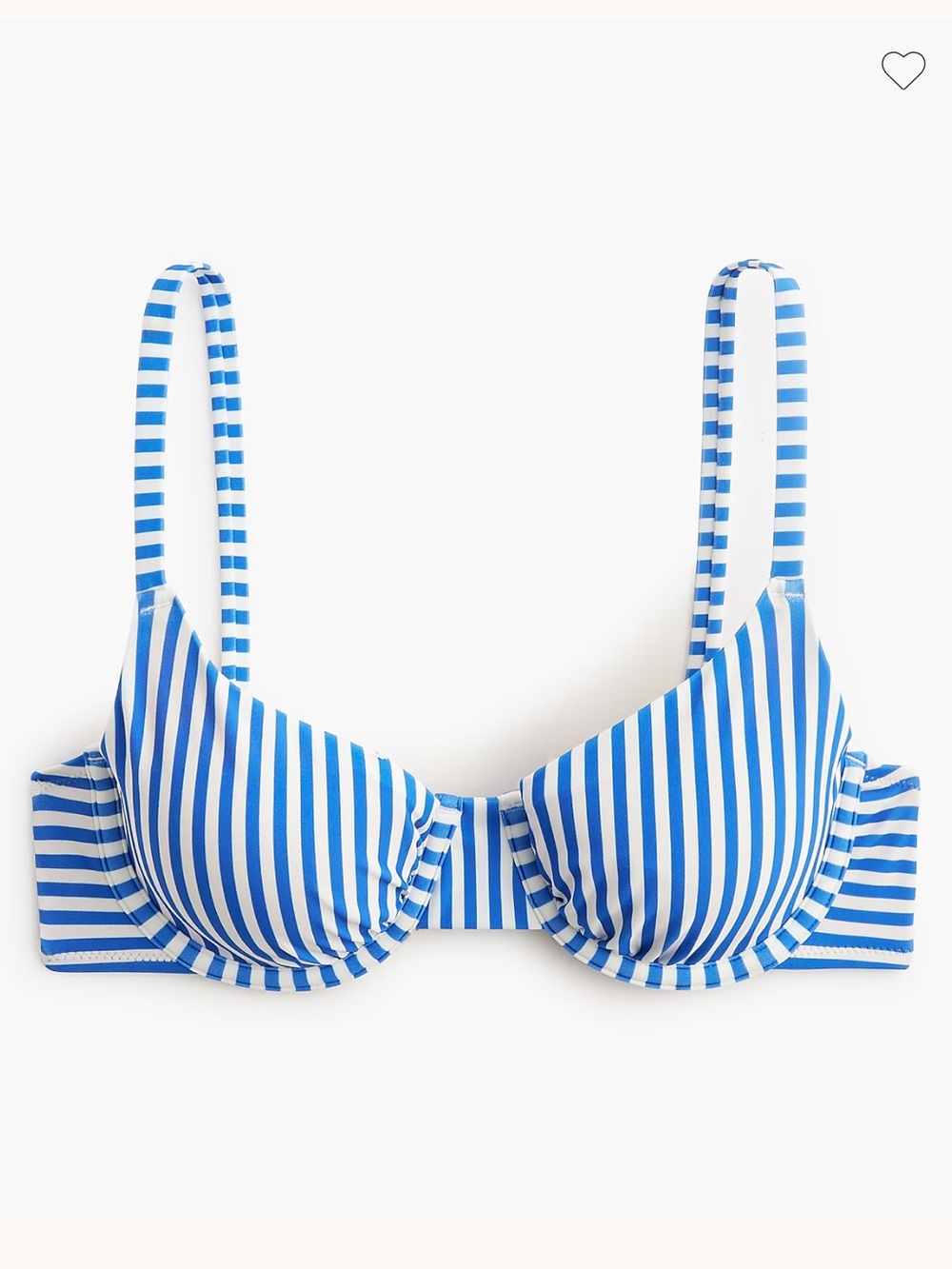 {J.Crew} Factory Brand New Striped Underwire Bikini Top